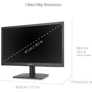 MONITOR VIEWSONIC VA1903H 19IN 60HZ 5MS LED