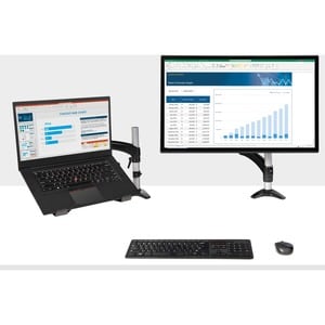 StarTech.com Mounting Arm for Notebook, Monitor - Black - Height Adjustable - 1 Display(s) Supported - 86.4 cm (34") Scree