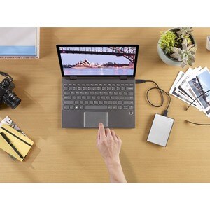 Seagate One Touch STKZ5000401 5 TB Portable Hard Drive - External - Silver - Notebook Device Supported - USB 3.0