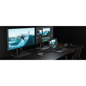 Alogic DV3 USB Type A, USB Type C Docking Station for Notebook - Memory Card Reader - SD - 100 W - Space Gray - 3 Displays