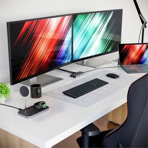 Alogic MV2 USB Type A, USB Type C Docking Station for Notebook - Memory Card Reader - SD - 100 W - Black - 2 Displays Supp