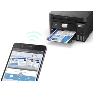 Epson EcoTank ET-4850 Wireless Inkjet Multifunction Printer - Colour - Black - Copier/Fax/Printer/Scanner - 33 ppm Mono/20