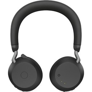 Jabra Evolve2 75 Wireless On-ear Stereo Headset - Black - Binaural - Ear-cup - 3000 cm - Bluetooth - 20 Hz to 20 kHz - MEM