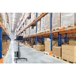 StarTech.com Mobile Trolley - 9.98 kg Load Capacity - Steel - 645.2 mm Length x 850.9 mm Width - Black