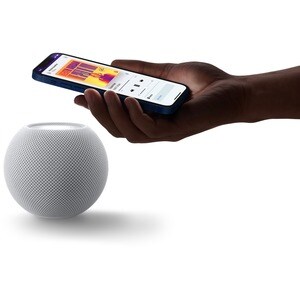Apple HomePod mini 蓝牙 智能音箱 - Siri 支持 - 白 - 360° Circle Sound - 无线局域网