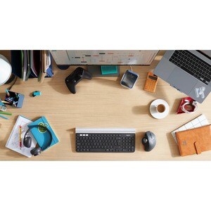 Logitech MX ERGO 鼠标 - 蓝牙/射频 - 光学 - 6 可编程按钮 - 石墨色 - 无线 - 可充电 - 4000 dpi - 轨迹球 - 右旋转