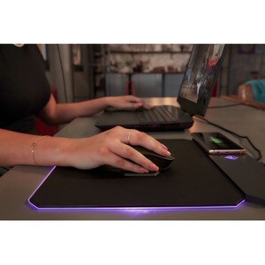 HP 鼠标垫 - 3.8 毫米 x 899.9 毫米 x 399.8 毫米 尺寸 - 黑 - 橡胶 - 防滑