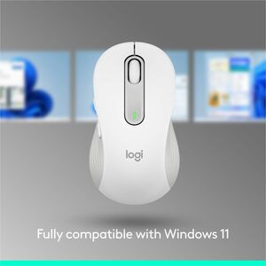 Logitech Signature M650 Wireless Mouse - For Small to Medium Sized Hands, 2-Year Battery, Silent Clicks, Off-white - Optic