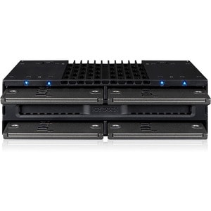Icy Dock FlexiDOCK MB024SP-B Drive Enclosure 12Gb/s SAS, SATA/600 - Serial ATA/600 Host Interface External - Black - Hot S
