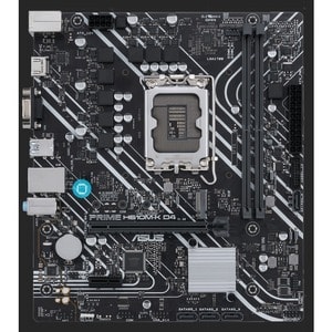 Asus Prime H610M-K D4 Desktop Motherboard - Intel H610 Chipset - Socket LGA-1700 - Micro ATX - Pentium Gold, Celeron, Core