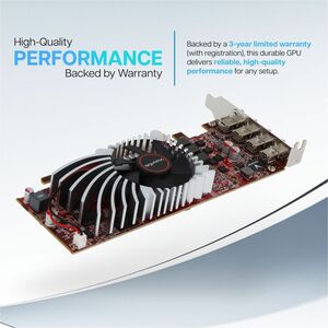 VisionTek AMD Radeon RX 550 Graphic Card - 4 GB GDDR5 - Full-height - 3840 x 2160 - 1.07 GHz Core - 128 bit Bus Width - PC
