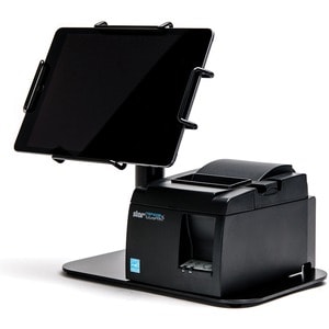 mUnite EZ POS Tablet Display Stand - 8.10" Height x 11.80" Width x 7.90" Depth - Desktop, Countertop - Steel - Black