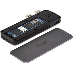 Tripp Lite series U357-1M2-NVMEG2 Drive Enclosure - USB 3.2 (Gen 2) Type A Host Interface - UASP Support External - Dark G