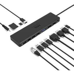 Port Connect USB Type C Docking Station for Desktop PC, Notebook - Memory Card Reader - SD - 60 W - 1 Displays Supported -