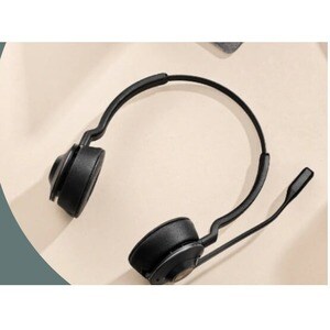 Jabra Engage 55 Wireless On-ear Stereo Headset - Black - Binaural - Open - 15000 cm - DECT - 40 Hz to 16 kHz - Noise Cance