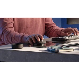 Logitech MX MASTER 3S Mouse - Bluetooth/Radio Frequency - USB - Darkfield - 7 Button(s) - Light Grey - 1 - Wireless - 2.40