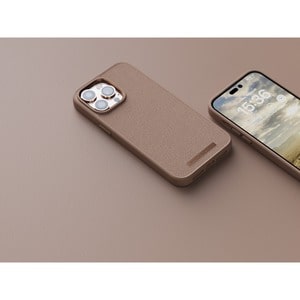 Coque Njord Fabric - pour Apple iPhone 14 Pro Max Smartphone - Rose des sables - Résistant aux chocs, Résistant aux rayure