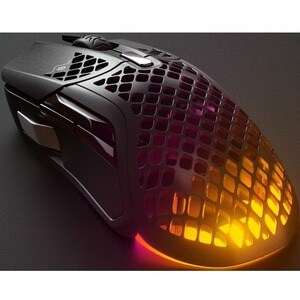 SteelSeries Aerox 5 Gaming Mouse - Bluetooth/Radio Frequency - USB Type C - Optical - 9 Button(s) - 9 Programmable Button(