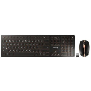 CHERRY DW 9100 SLIM Rugged Keyboard & Mouse - QWERTY - English (UK) - USB Type A SX Wireless Bluetooth/RF 4.0 2.40 GHz Key