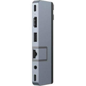 Hyper HyperDrive DUO PRO HD575-GRAY USB Type C Docking Station for Tablet PC, Desktop PC, Notebook - Memory Card Reader - 