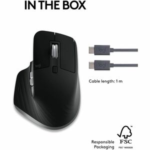 Logitech MX Master 3S for Mac - Wireless Bluetooth Mouse with Ultra-fast Scrolling, 8K DPI, Quiet Clicks, Space Gray - Dar