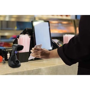 Scanner Kit - Wireless Connectivity - Black - USB Cable Included - 510 mm Scan Distance - 1D, 2D - LED - Imager - Omni-dir