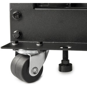Rocstor SolidRack 25U Adjustable Depth Open Frame 4 Post Rack w/ Casters - Adjustable mounting depth of 23.5in-41in & 25.1