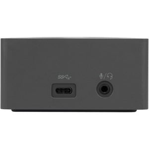 Targus DOCK190 C型 USB 扩展插口 用于 智能电话, 扬声器, 麦克风, 耳机, 笔记本电脑, 显示器, 平板, 键盘, Workstation - 100 W - 灰, 黑 - 符合 TAA 标准 - 4K, 2K - 40