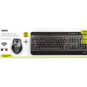 Port Keyboard & Mouse - QWERTY - English (US) - USB Type A, USB Type C Wireless RF 2.40 GHz Keyboard - 104 Key - Keyboard/