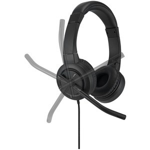 Kensington H1000 Wired On-ear, Over-the-head Stereo Headset - Black - Binaural - Ear-cup - 32 Ohm - 20 Hz to 20 kHz - 182.