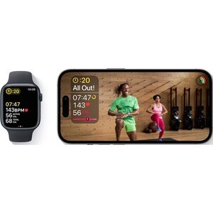 Apple Watch SE Smart Watch - 4.40 cm (1.73") Case Height - 3.80 cm (1.50") Case Width - Midnight Case Color - Midnight Ban