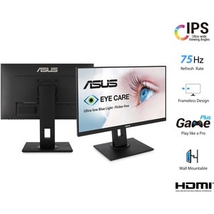 Asus VA24DQLB 24" Class Full HD Gaming LCD Monitor - 16:9 - Black - 23.8" Viewable - In-plane Switching (IPS) Technology -