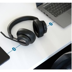 Kensington H3000 Bluetooth Over-Ear Headset - Google Assistant, Siri - Stereo - USB Type C - Wireless - Bluetooth - 98.4 f