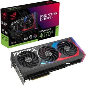 Asus ROG NVIDIA GeForce RTX 4070 Ti Graphic Card - 12 GB GDDR6X - 7680 x 4320 - 2.64 GHz Boost Clock - 192 bit Bus Width -