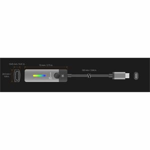 j5create Adaptador A/V - 1 - 7680 x 4320 Supported - Preto, Cinzento