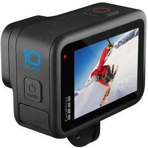 GoPro HERO10 Professional Digital Camcorder - LCD Touchscreen - 1/2.3" CMOS - High Dynamic Range (HDR) - 5.3K - Black - 16