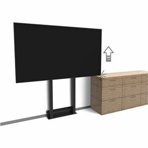 Neomounts Wall Mount for Display - Black - Height Adjustable - 1 Display(s) Supported - 139.7 cm to 254 cm (100") Screen S