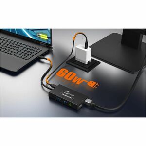 j5create JVA01 Video Capturing Device - Black - Functions: Video Streaming, Video Capturing - USB 3.2 Type C - 3840 x 2160