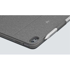 Estuche de teclado/cubierta Logitech Combo Touch (Folio) para 27.7cm (10.9") iPad (10a Generación) Tableta - Gris - Resist