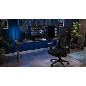Corsair TC100 RELAXED Gaming Chair - Fabric Black/Grey - Fabric, Nylon - Black, Gray
