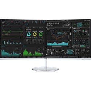 Samsung C34J791WTR 34" Class UW-QHD Curved Screen LCD Monitor - 21:9 - 86.4 cm (34") Viewable - Vertical Alignment (VA) - 