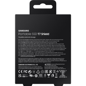Samsung T7 4 TB Portable Rugged Solid State Drive - External - Black - MAC Device Supported - USB 3.2 (Gen 2) - 1050 MB/s 