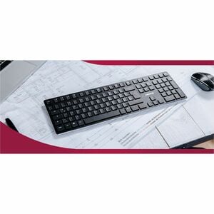 CHERRY KW X ULP Keyboard - Wired/Wireless Connectivity - USB Type A Interface - RGB LED - English (US) - Black - Mechanica