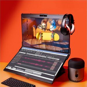 Mobile Pixels Geminos T 24" Dual-Stacked 1080p Monitors with Multi-Touch and Webcam - 23.8" Viewable - Multi-touch Screen 