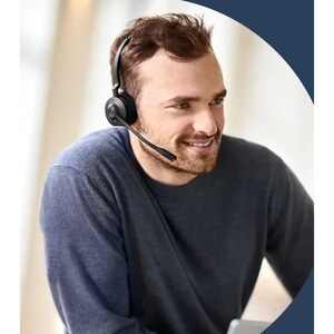 Jabra Engage 55 Wireless On-ear Stereo Headset - Black - Binaural - Open - 15000 cm - DECT - 40 Hz to 16 kHz - Noise Cance