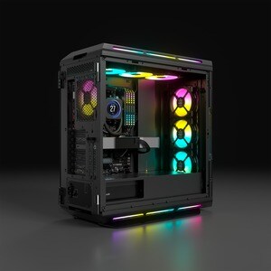 Corsair iCUE 5000T Carcasa para computdora - ATX Placa base admitida - Media Torre - Vidrio templado, Acero - Negro - 6 x 