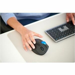 Kensington Pro Fit Ergo TB450 Trackball - Optical - Wireless - Bluetooth/Radio Frequency - 2.40 GHz - USB - 1600 dpi - 7 B