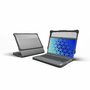 MAXCases Extreme Shell-F2 Slide Case for Lenovo 14e G3 14" (Gray/Clear) - For Lenovo Chromebook - Gray, Clear - Shock Abso