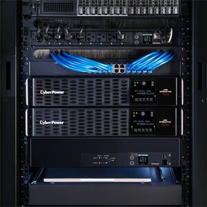 CyberPower PR1500RTXL2UC Smart App Sinewave UPS Systems - 1500VA/1500W, 120 VAC, NEMA 5-15P, 2U, Rack / Tower, Sine Wave, 