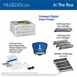 Brother Workhorse MFC-L8395CDW Wired & Wireless Laser Multifunction Printer - Color - Copier/Fax/Printer/Scanner - 31 ppm 